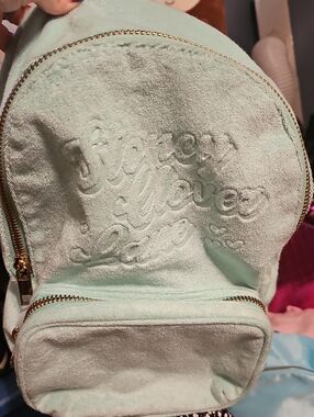Stoney Clover Lane Mint Green Mini Backpack with Gold Zippers